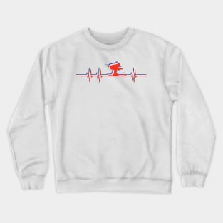 Heartbeat Skier Crewneck Sweatshirt